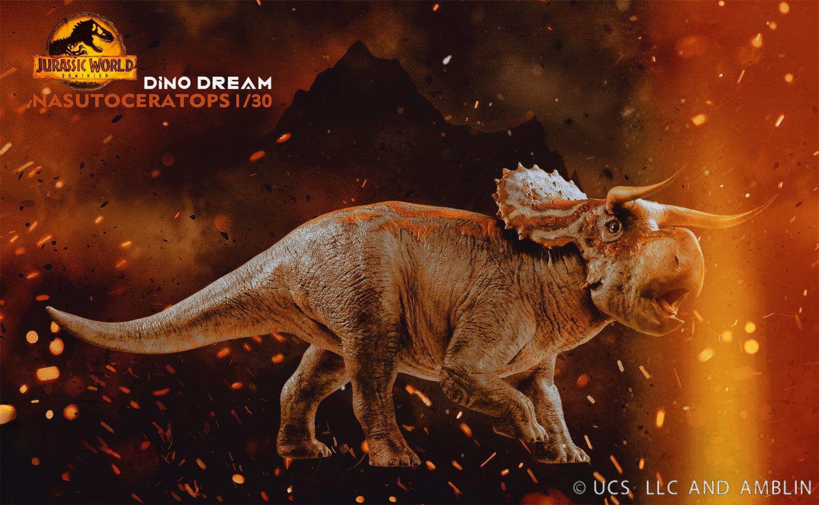 DINO DREAM 1:30 Scale Nasutoceratops Model