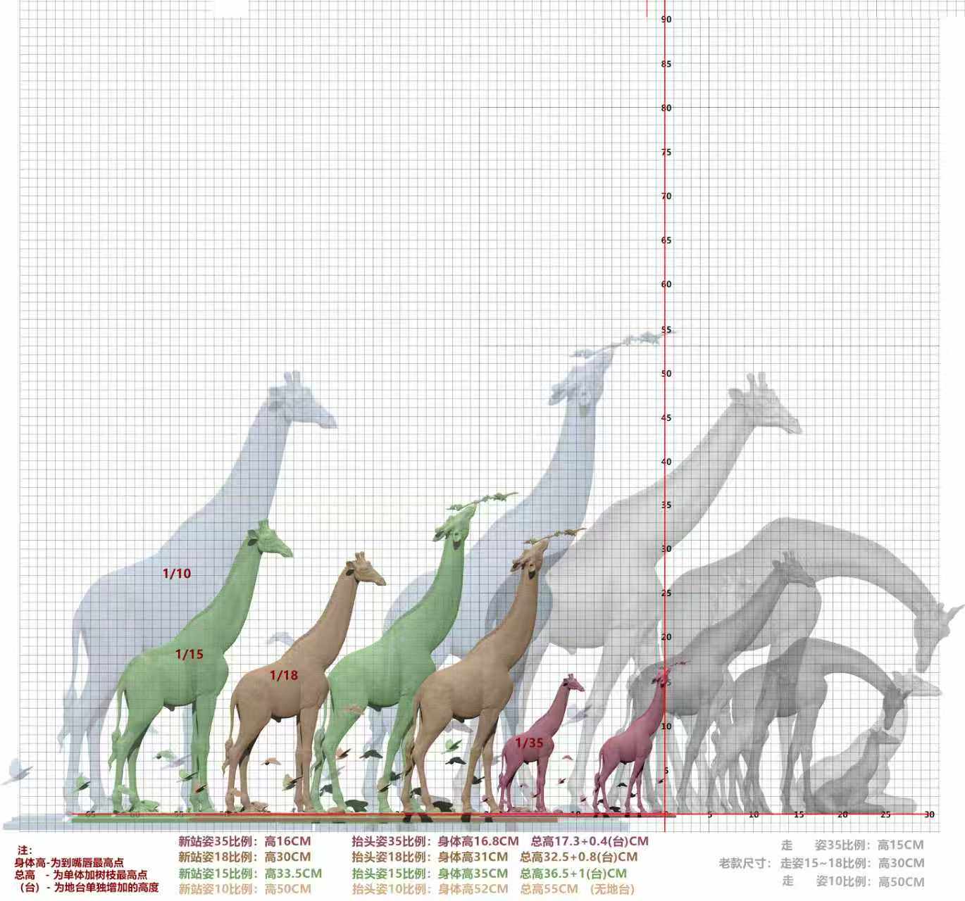 WS Studio Giraffe Statue