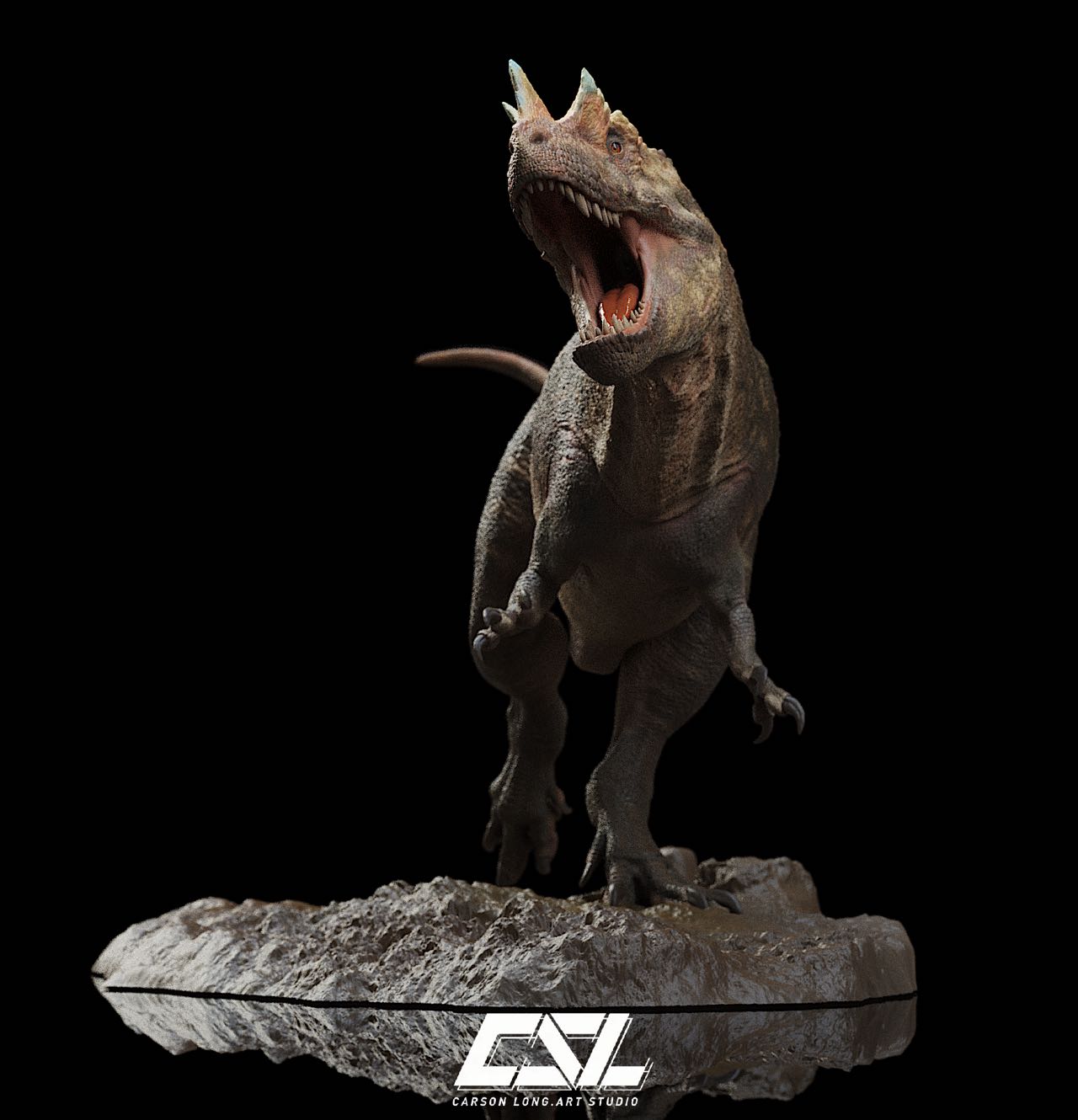 Carson Long STUDIO Ceratosaurus dentisulcatus Model