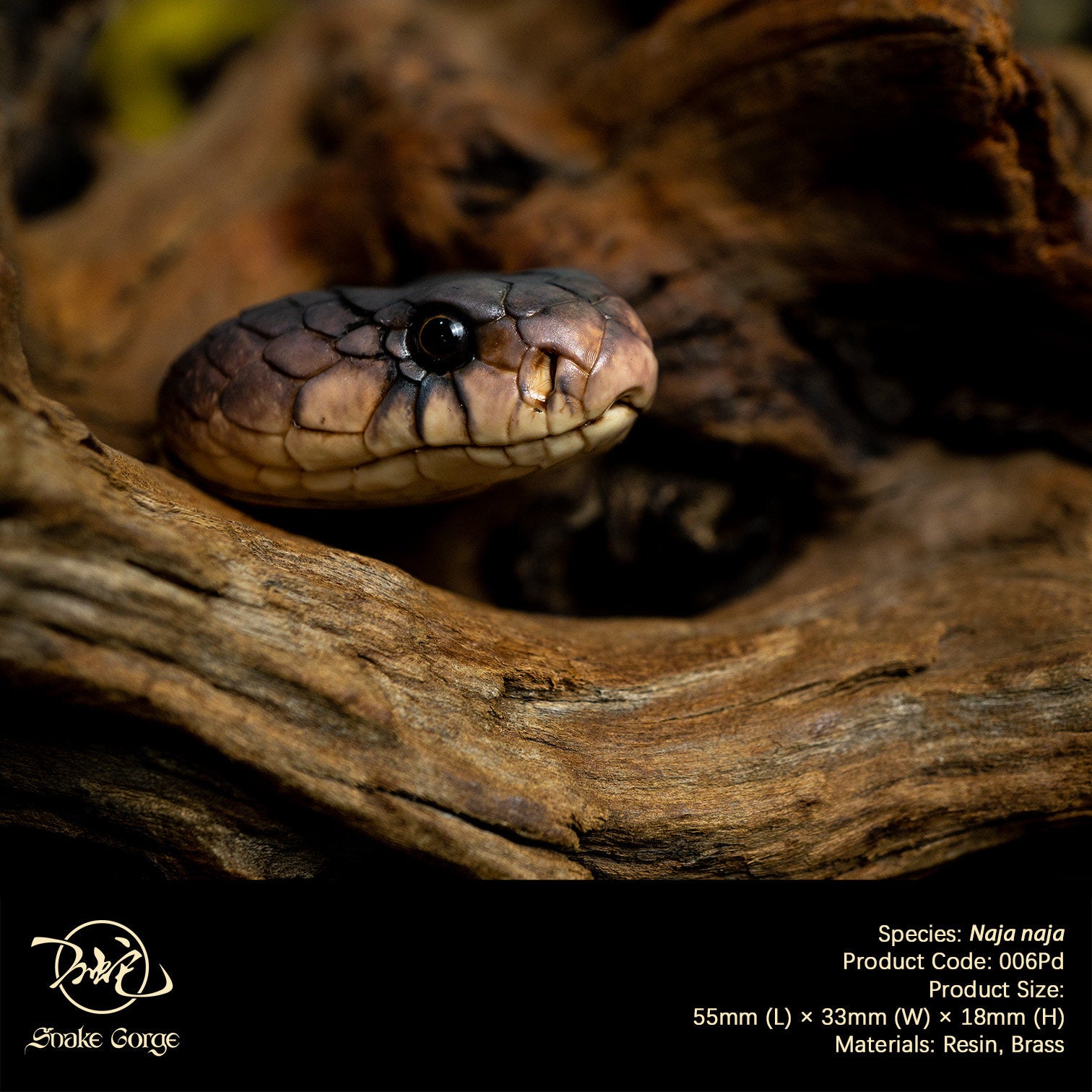 Snake Gorge Indian cobra Pendant Model