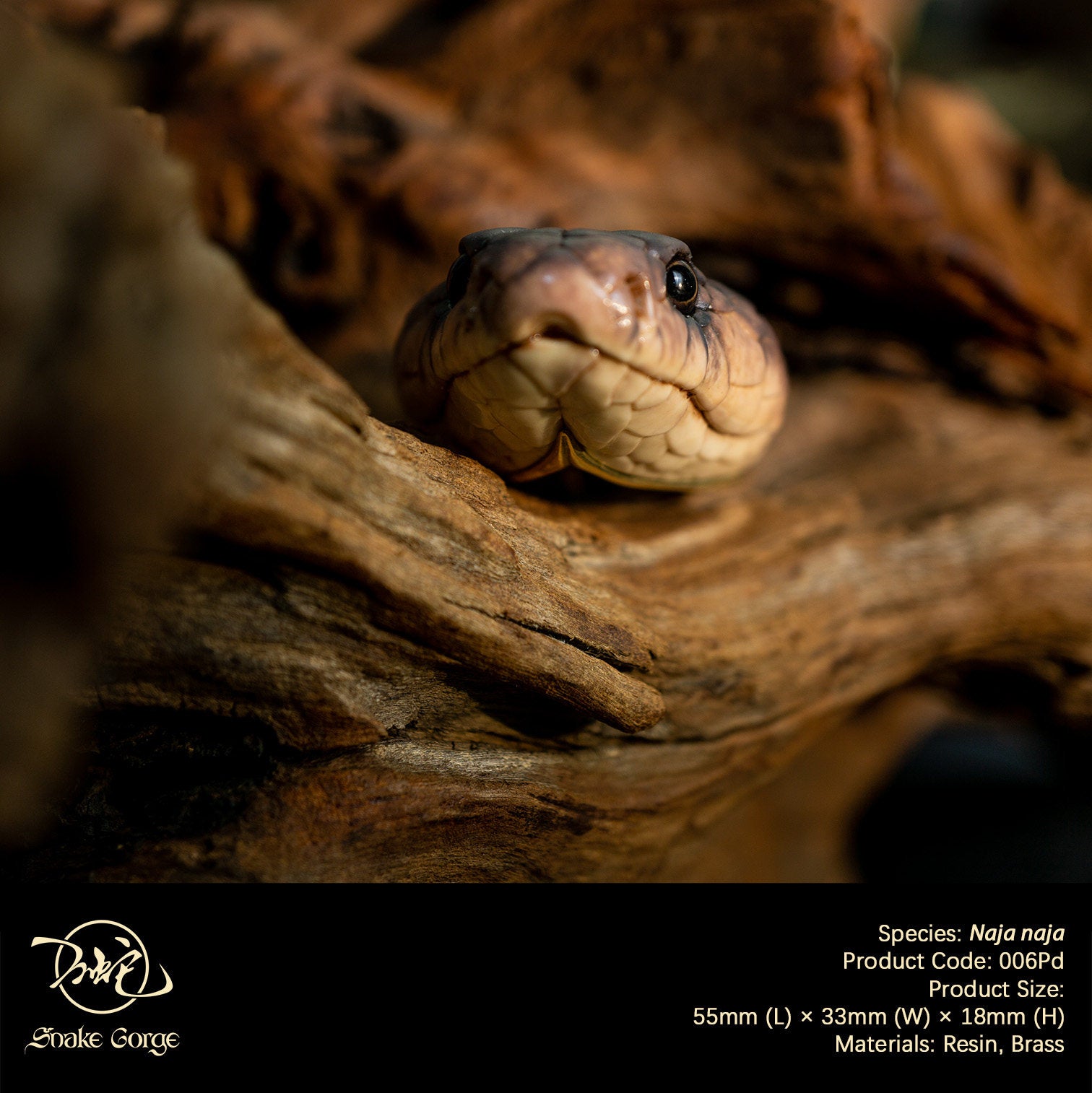 Snake Gorge Indian cobra Pendant Model