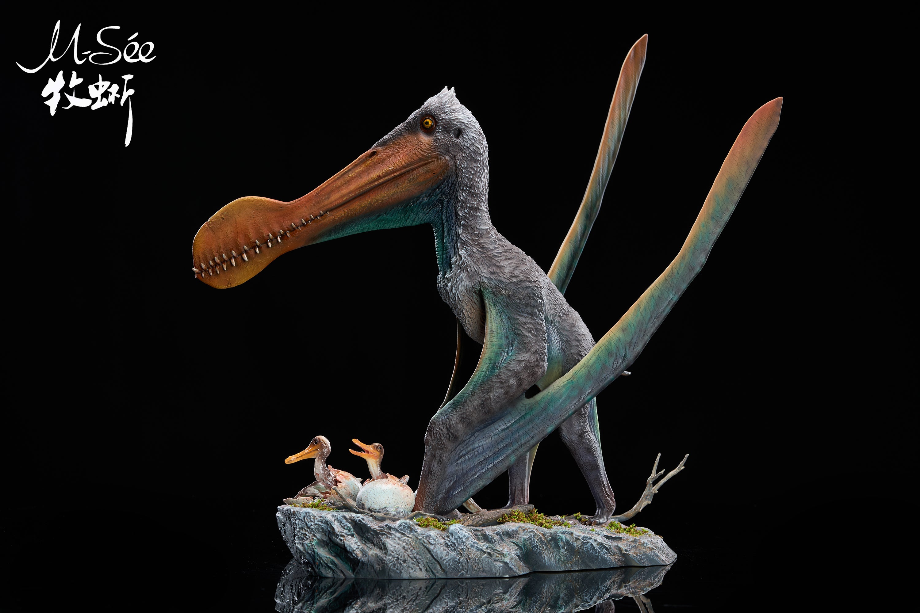 MuSee Studio 1/6 Scale Ornithocheirus Family Diorama Model