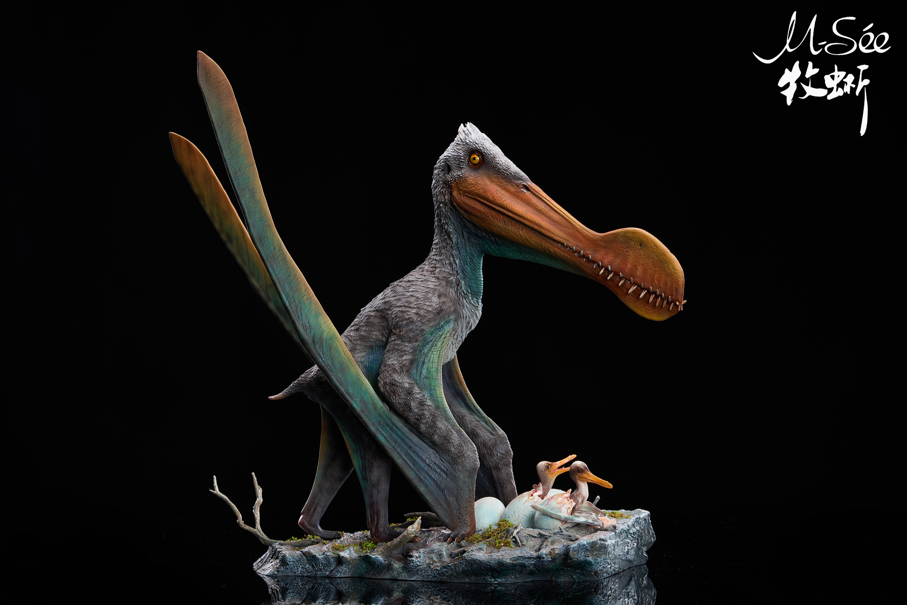 MuSee Studio 1/6 Scale Ornithocheirus Family Diorama Model