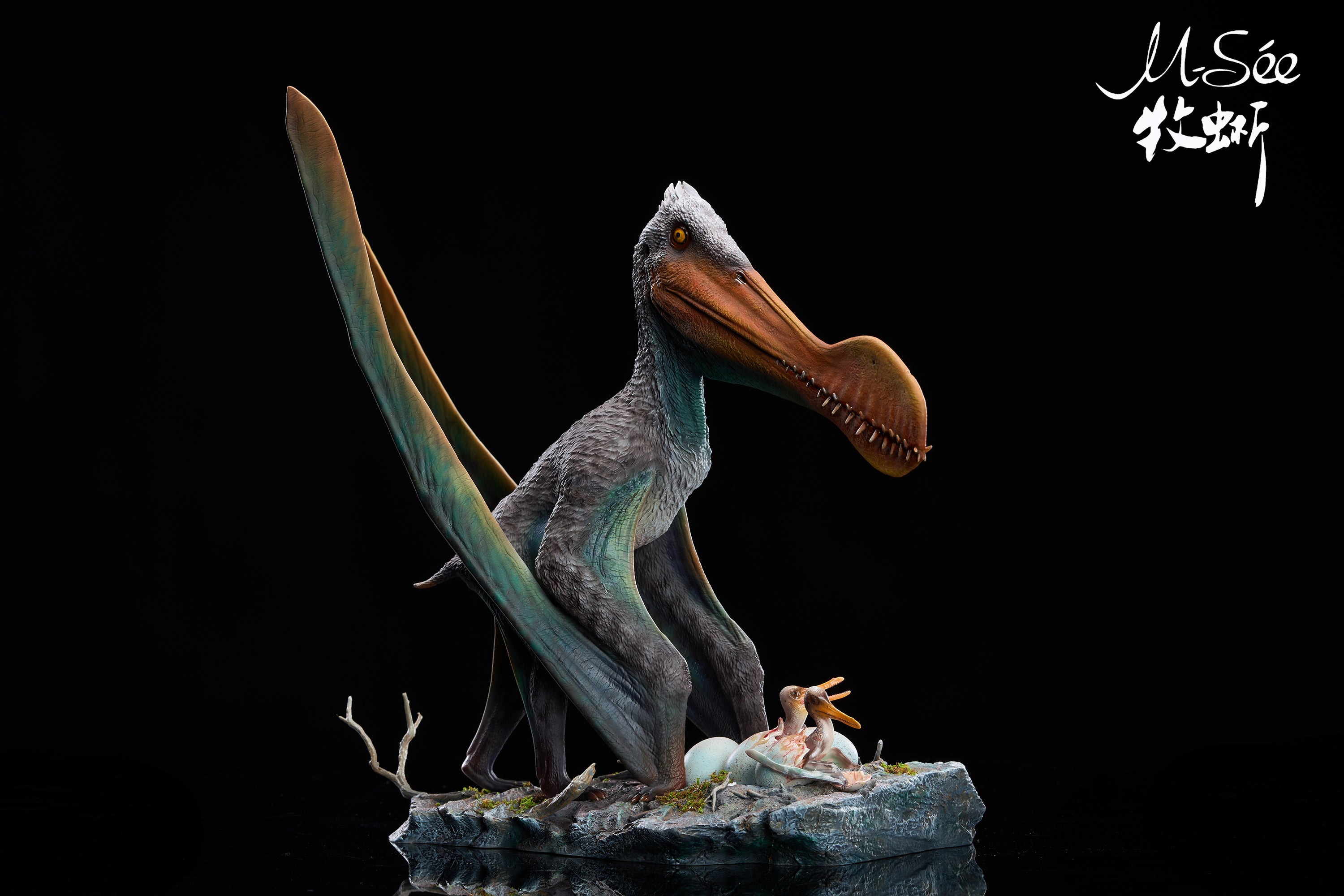 MuSee Studio 1/6 Scale Ornithocheirus Family Diorama Model