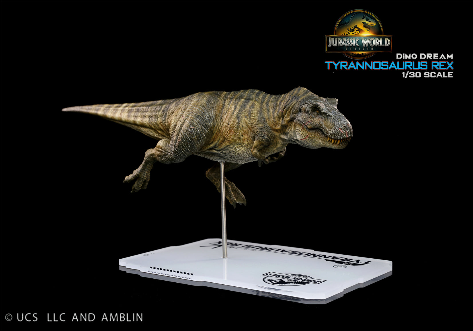 DINO DREAM 1:30 Scale JW4 Rebirth Tyrannosaurus Rex Swim Ver Model