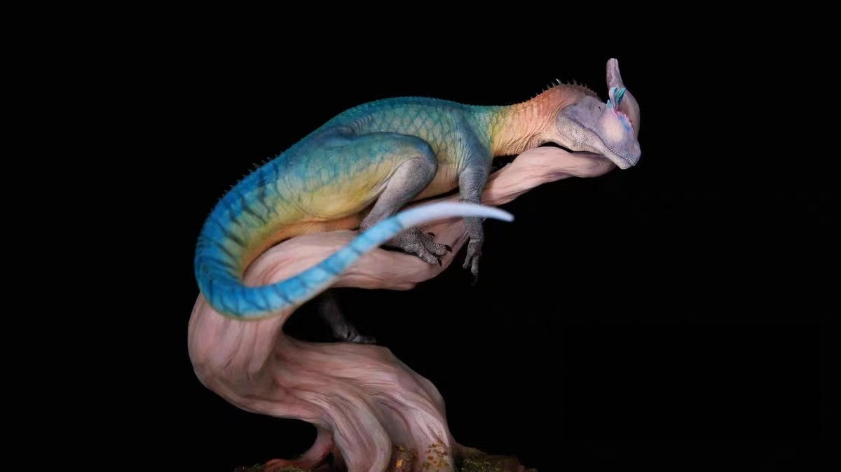 LINGHU ART STUDIO Cryolophosaurus Scene Model
