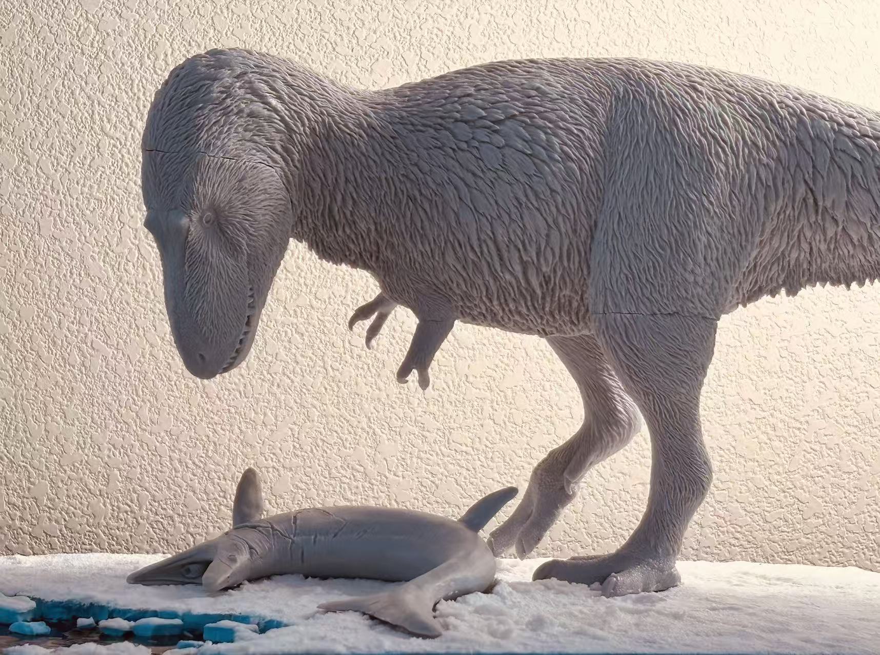 Cen DaoYi Studio 1:15 Scale Nanuqsaurus Juvenile Mosasaurus Scene Model