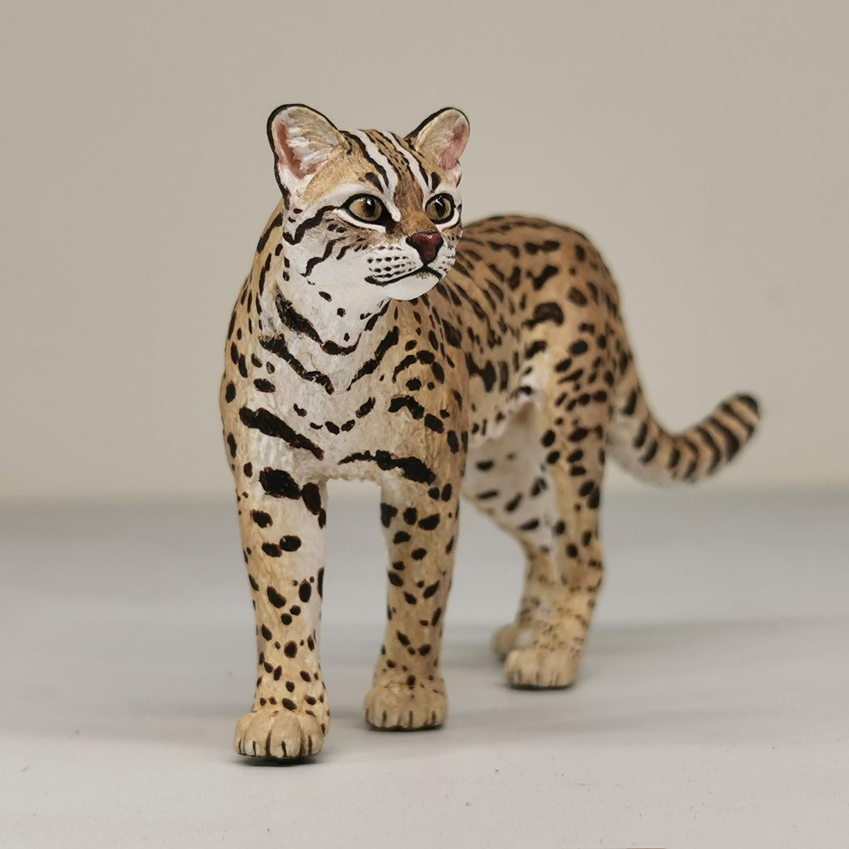 East China Leopard Cat Animal Figure Unpainted Version