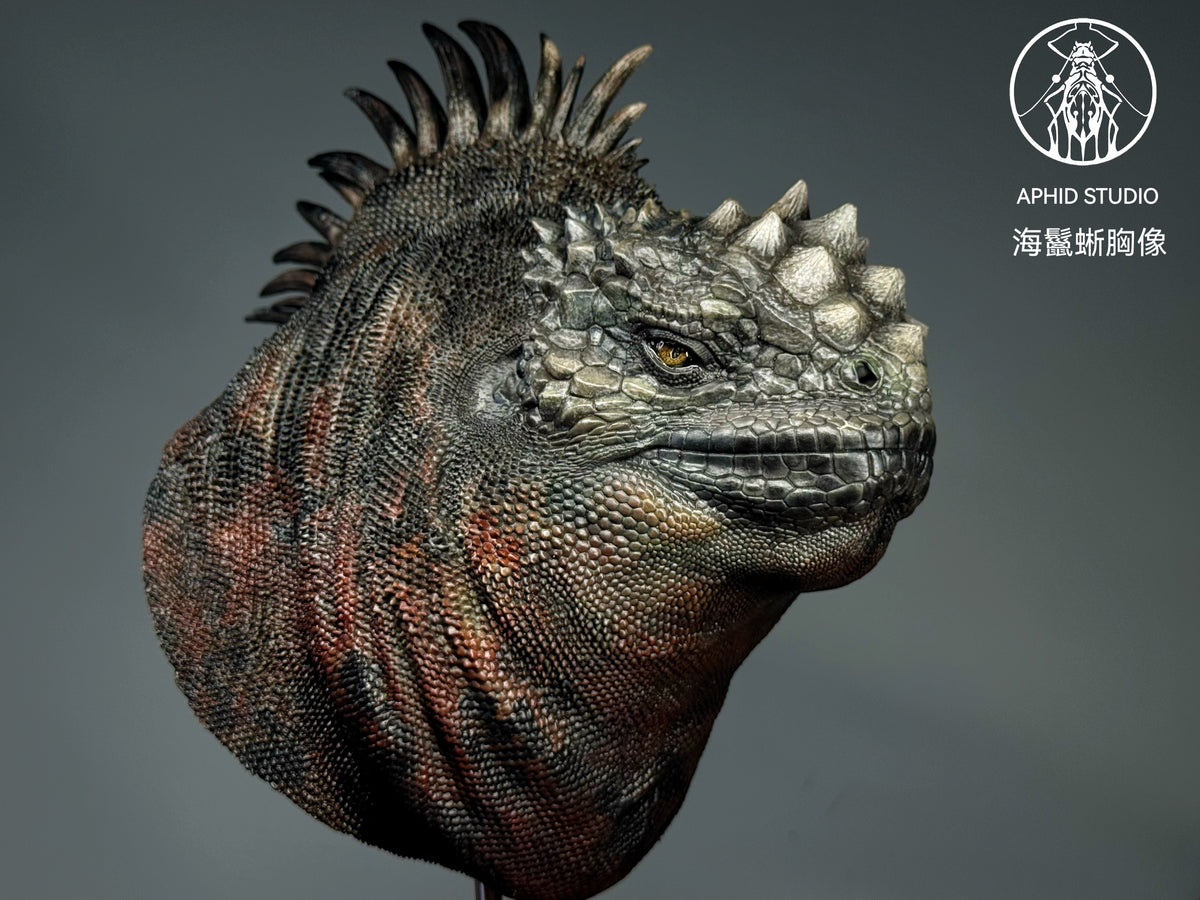 APHID STUDIO 1/1 Scale Marine iguana Bust Model