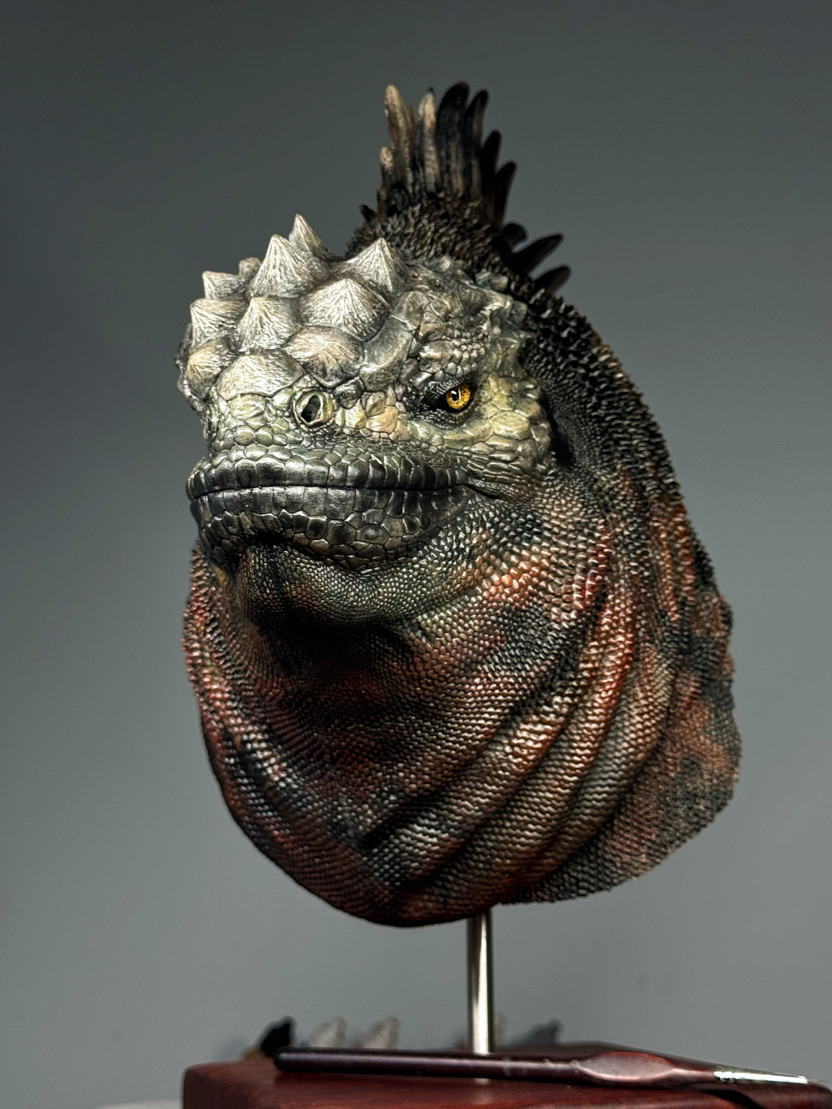 APHID STUDIO 1/1 Scale Marine iguana Bust Model