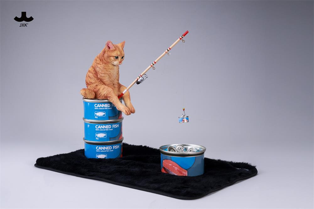 JXK Dream-Fishing Kitten Figure