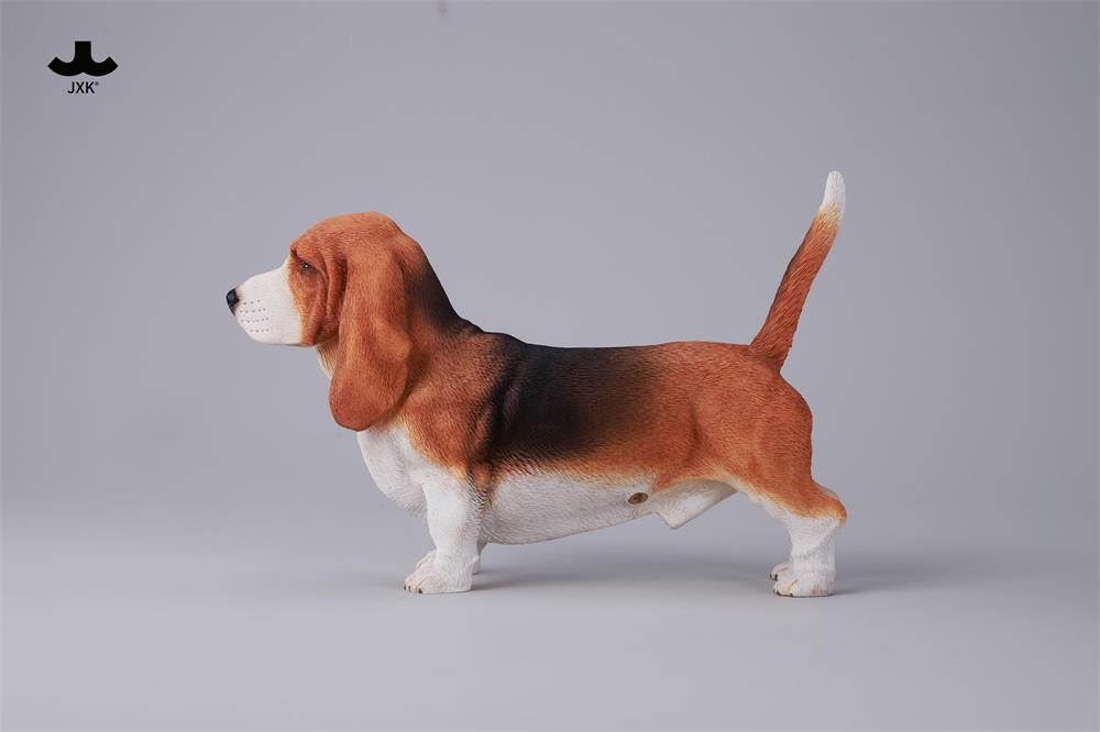 JXK Basset Hound Dog Model Animal Figure