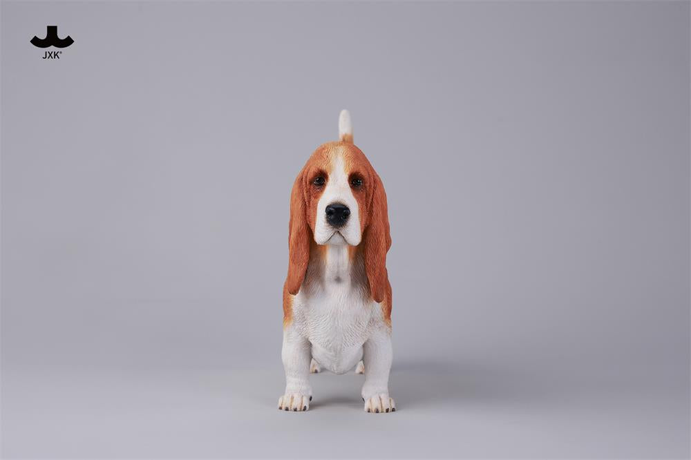 JXK Basset Hound Dog Model Animal Figure