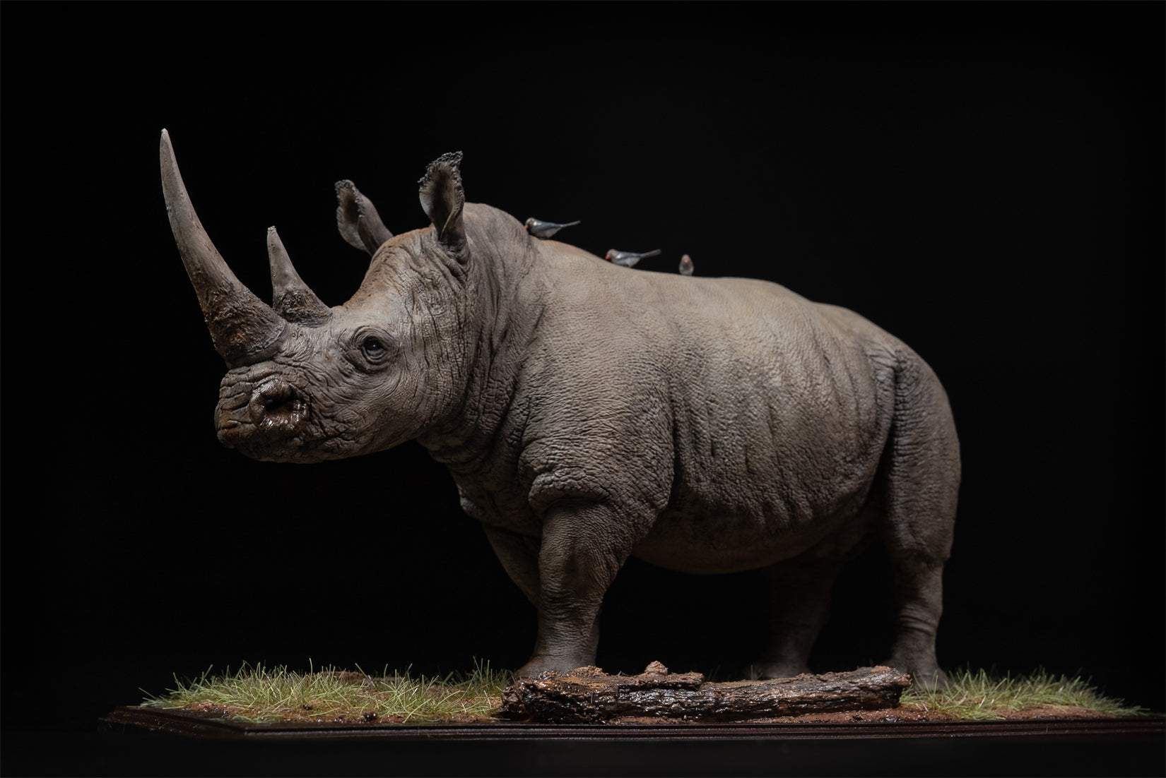 De CLAY Studio White rhinoceros Model