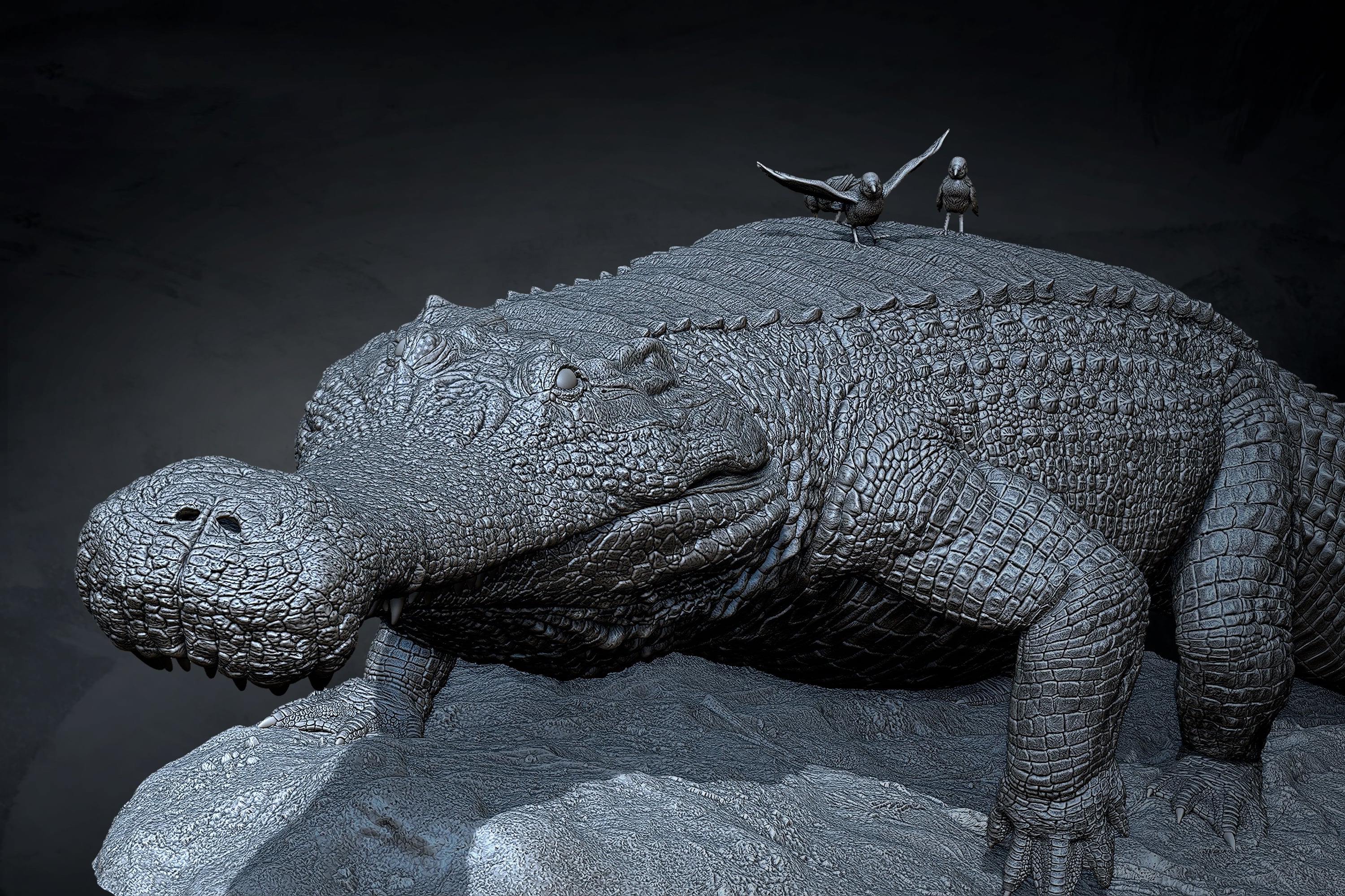 Anningpale 1:18 Scale Sarcosuchus imperator Model