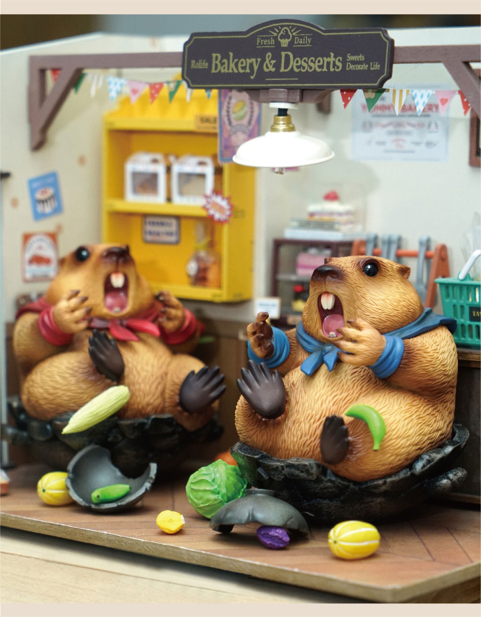 Marmots Model Resin Figure