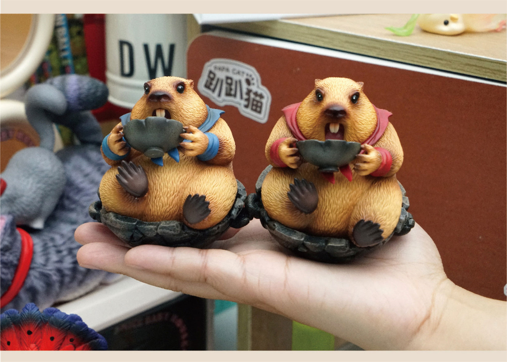 Marmots Model Resin Figure