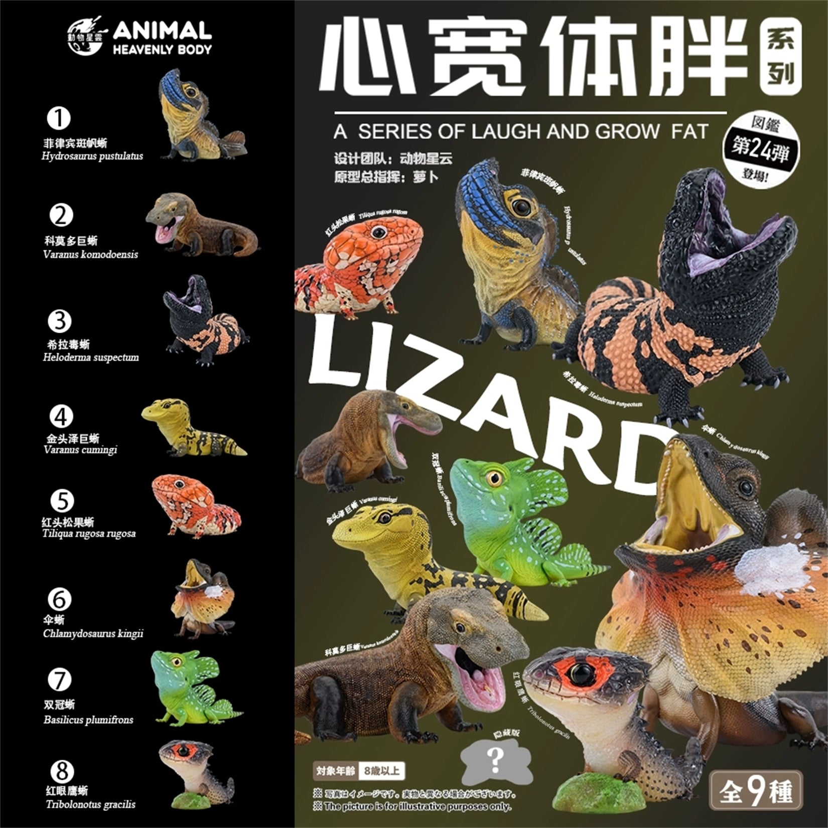 Animal Heavenly Body 24 Lizards 2.0 Blind Box Model