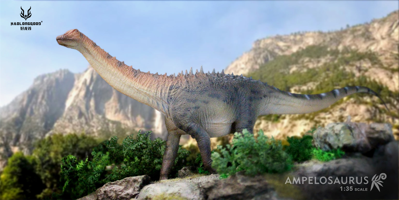 HAOLONGGOOD 1:35 Scale Ampelosaurus Model
