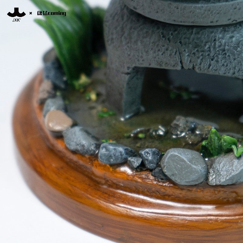 JXK Cats Resting Among Stones Model