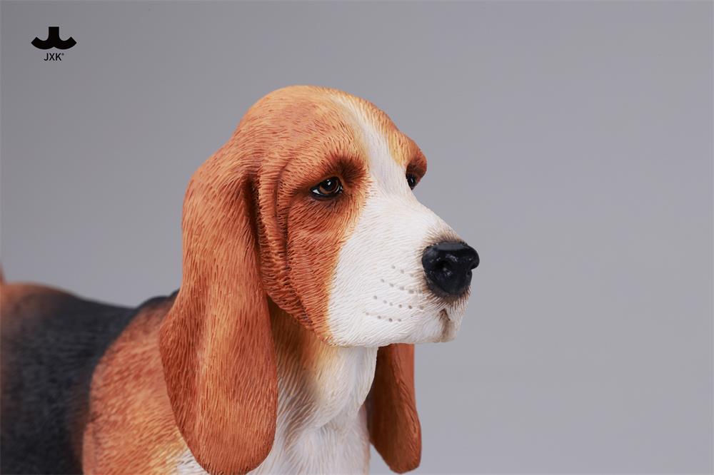 JXK Basset Hound Dog Model Animal Figure
