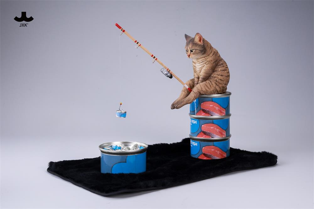 JXK Dream-Fishing Kitten Figure