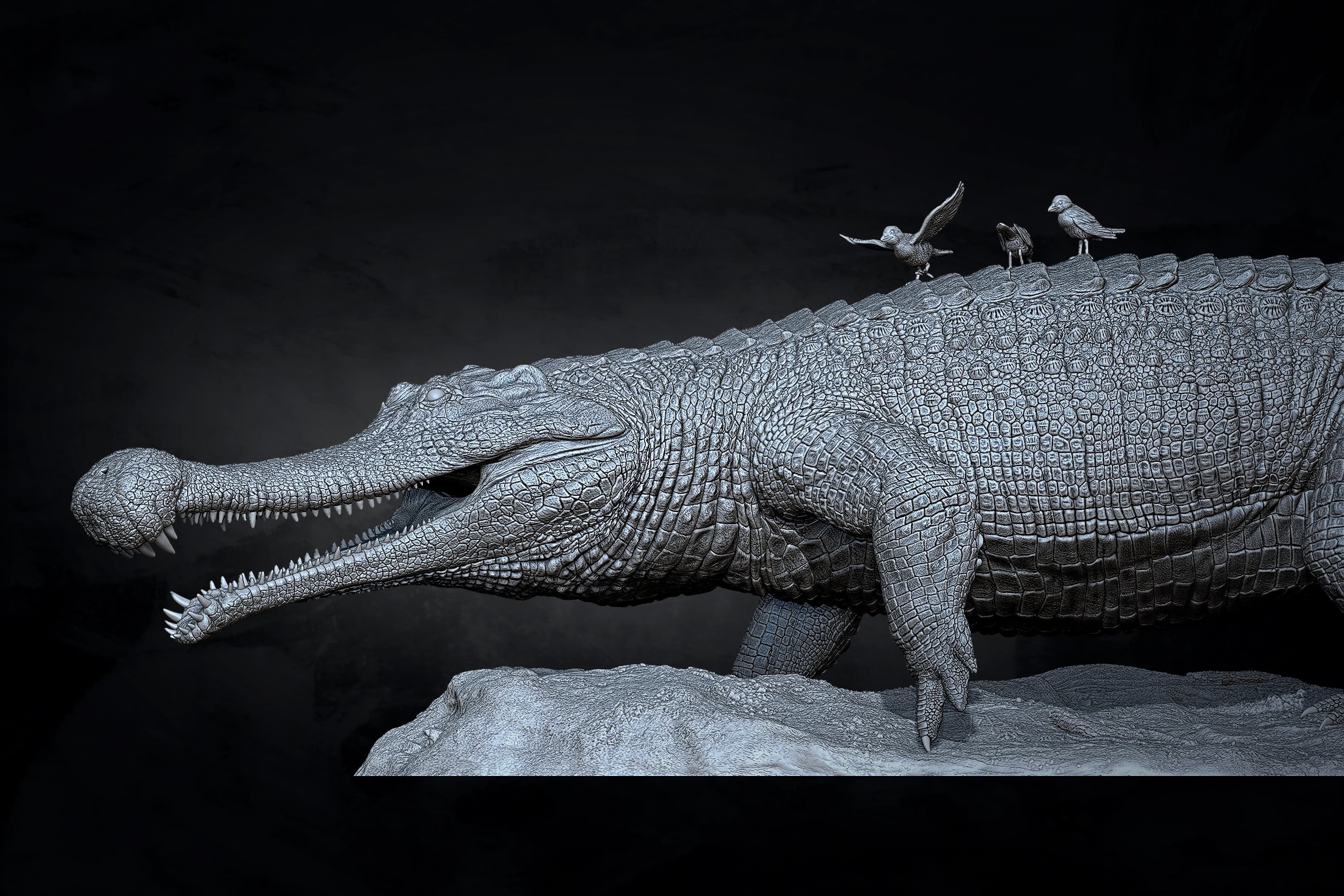 Anningpale 1:18 Scale Sarcosuchus imperator Model