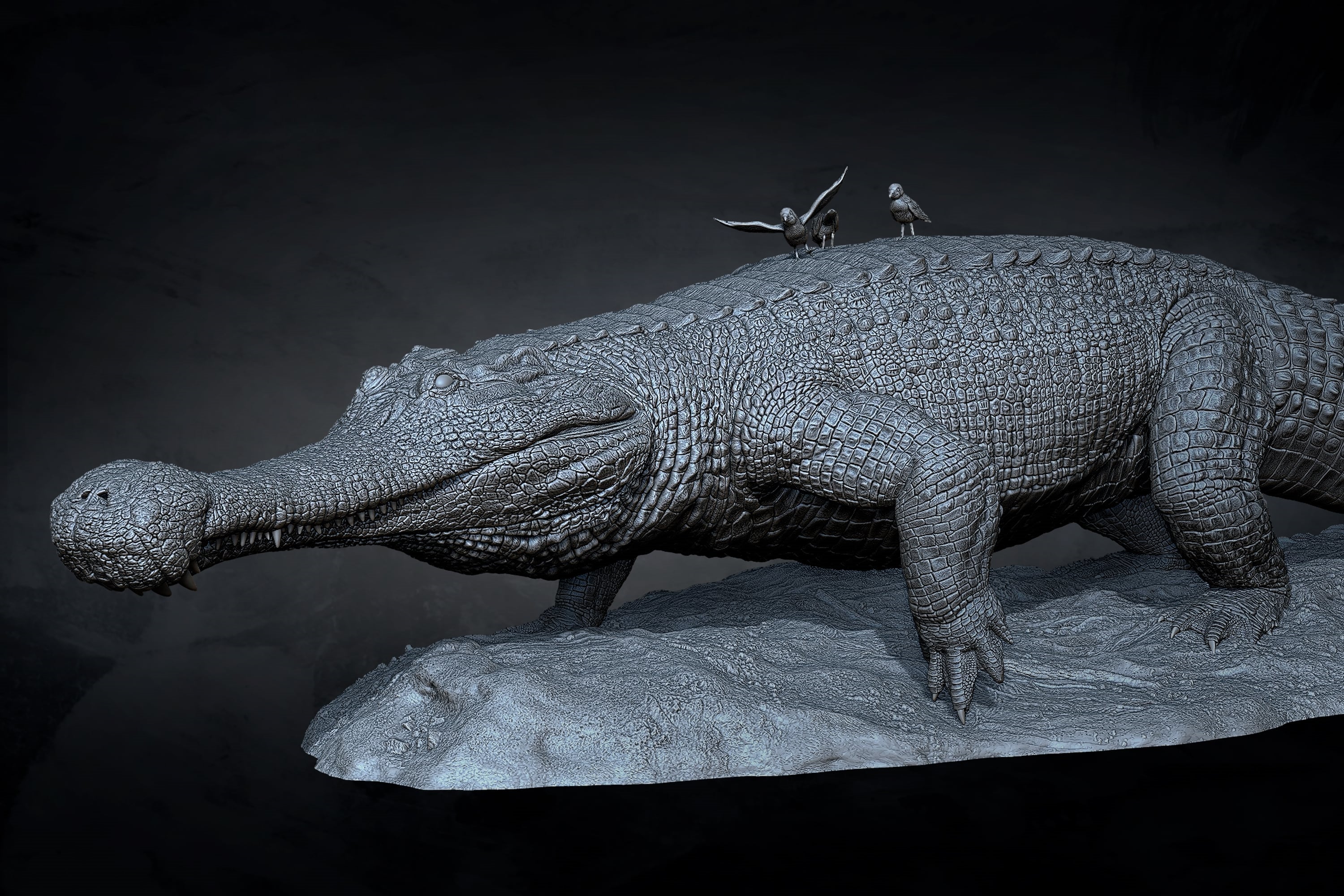 Anningpale 1:18 Scale Sarcosuchus imperator Model