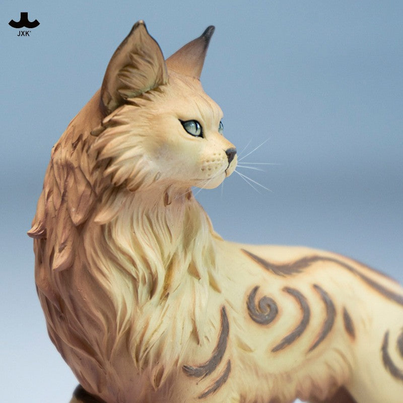 JXK Misty Forest Cat Figurine