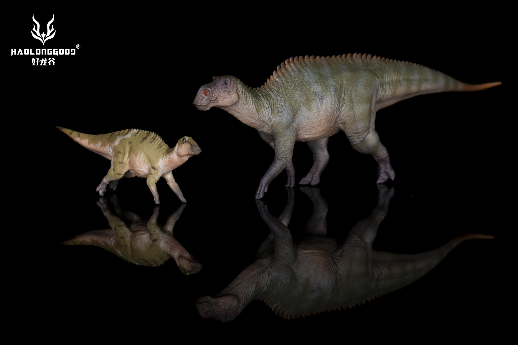 HAOLONGGOOD 1:35 Scale Maiasaura Mother and Son Model