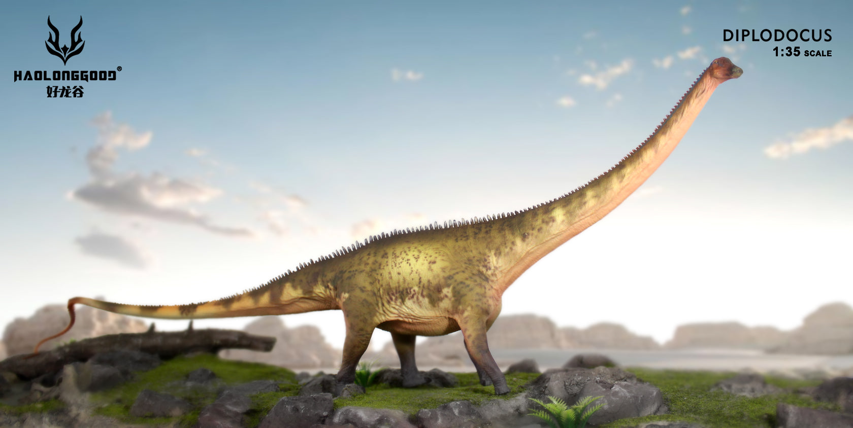 HAOLONGGOOD 1:35 Scale Diplodocus Model
