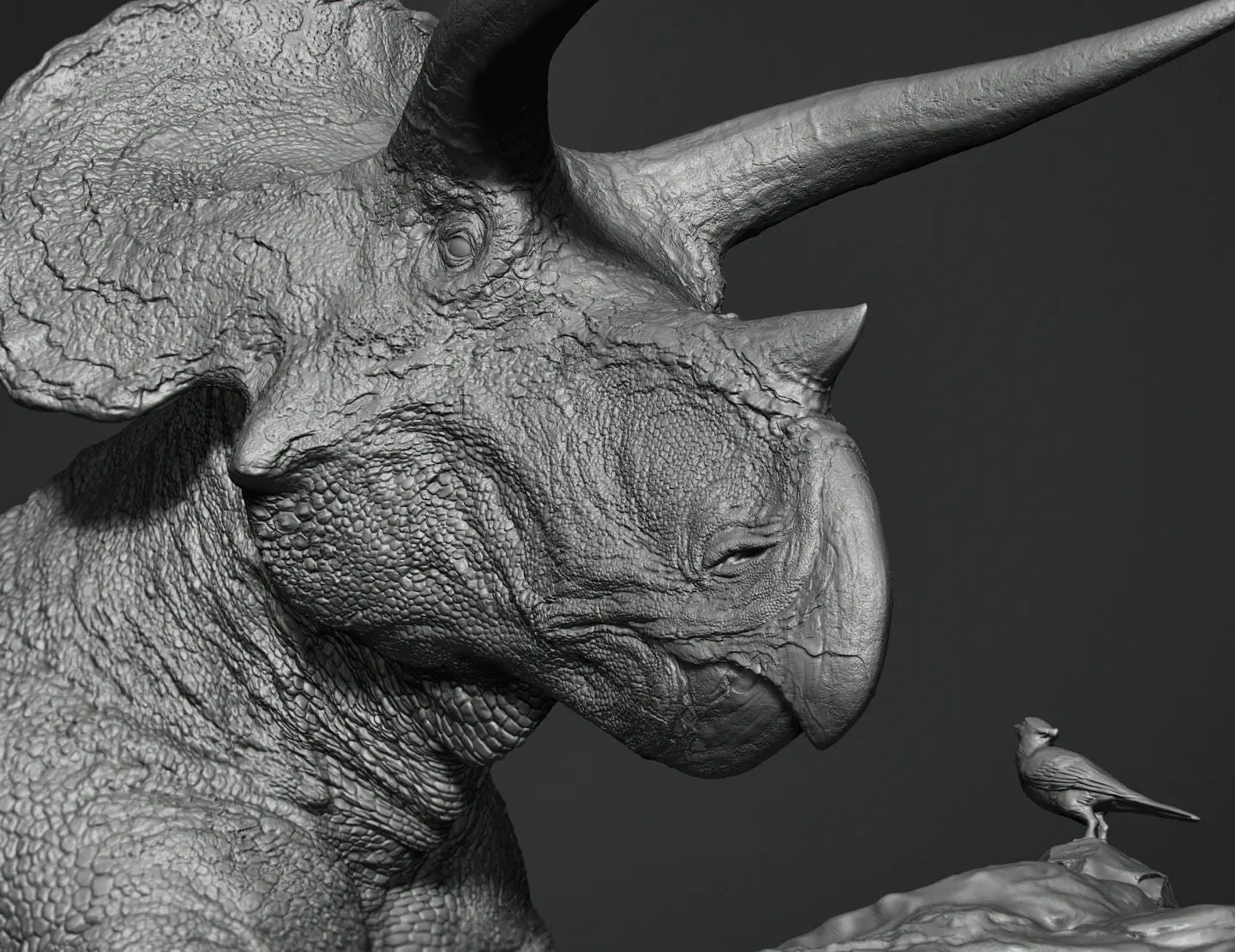 Vlad Konstantinov 1:10 Scale Triceratops Scene Statue