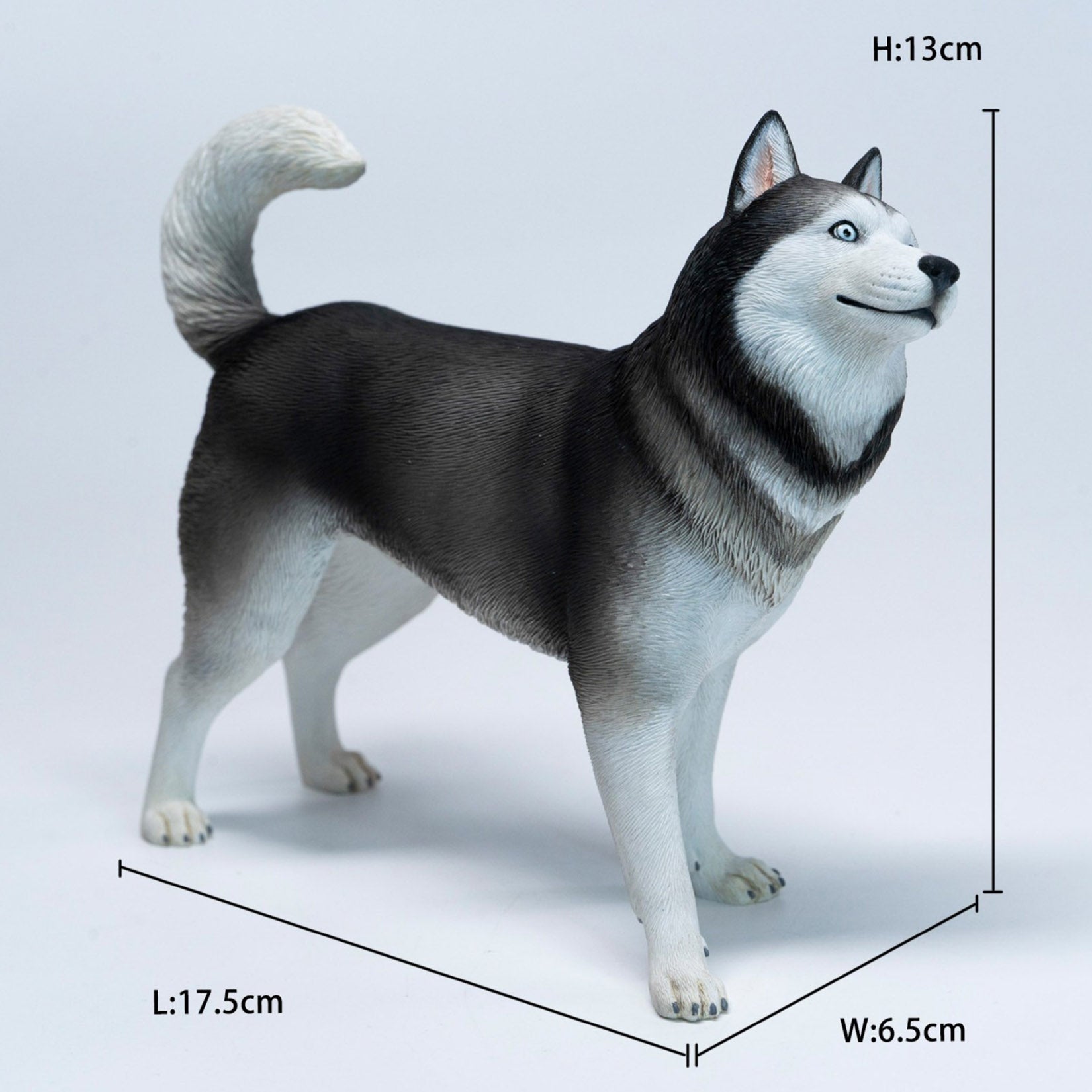 JXK Studio Husky Resin Dog Model Home Decor