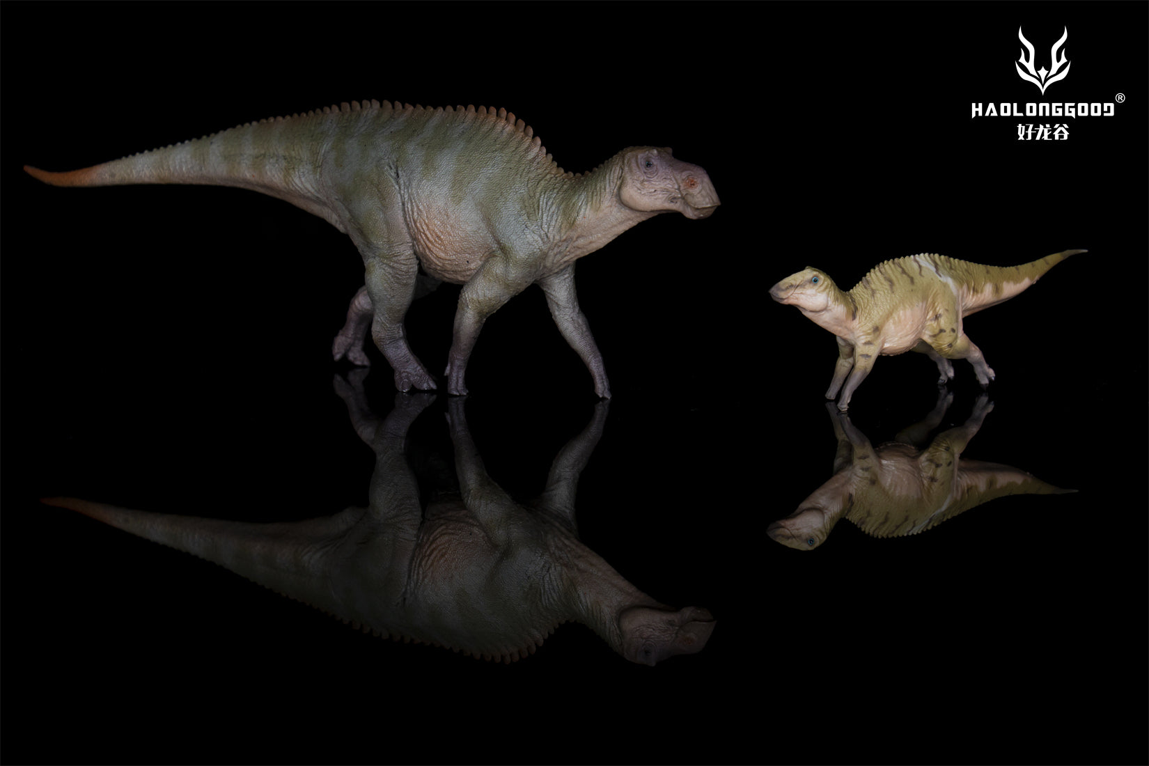 HAOLONGGOOD 1:35 Scale Maiasaura Mother and Son Model
