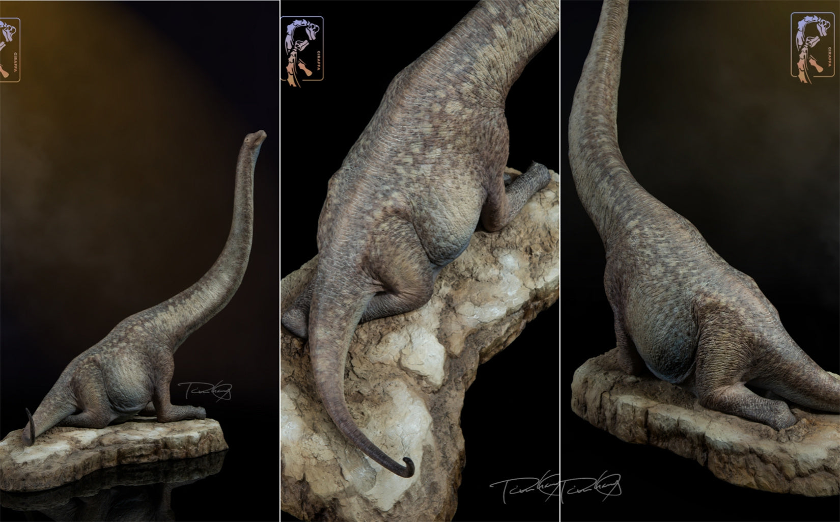 Tison Zhang 1/24 Scale Giraffatitan Scene Model