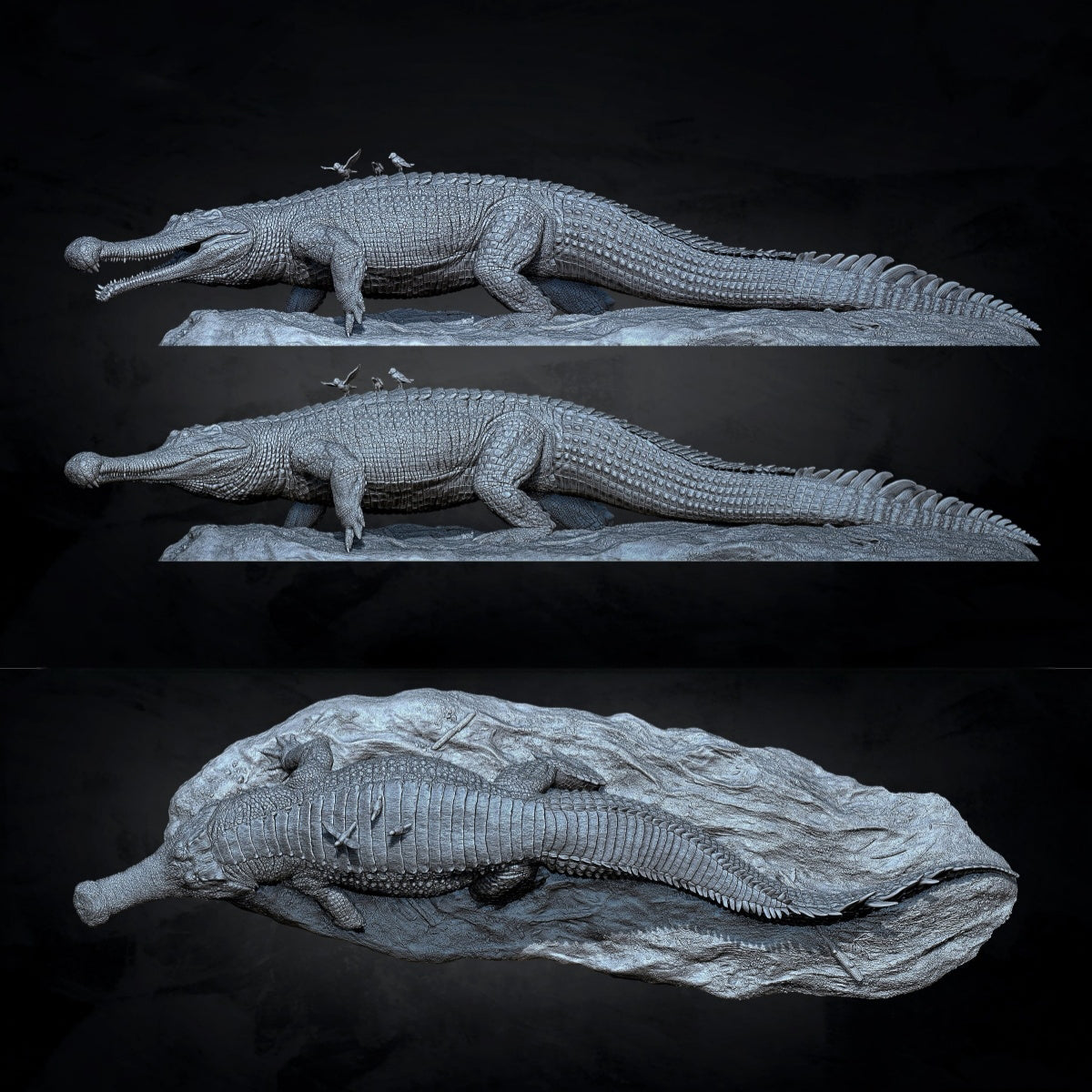 Anningpale 1:18 Scale Sarcosuchus imperator Model