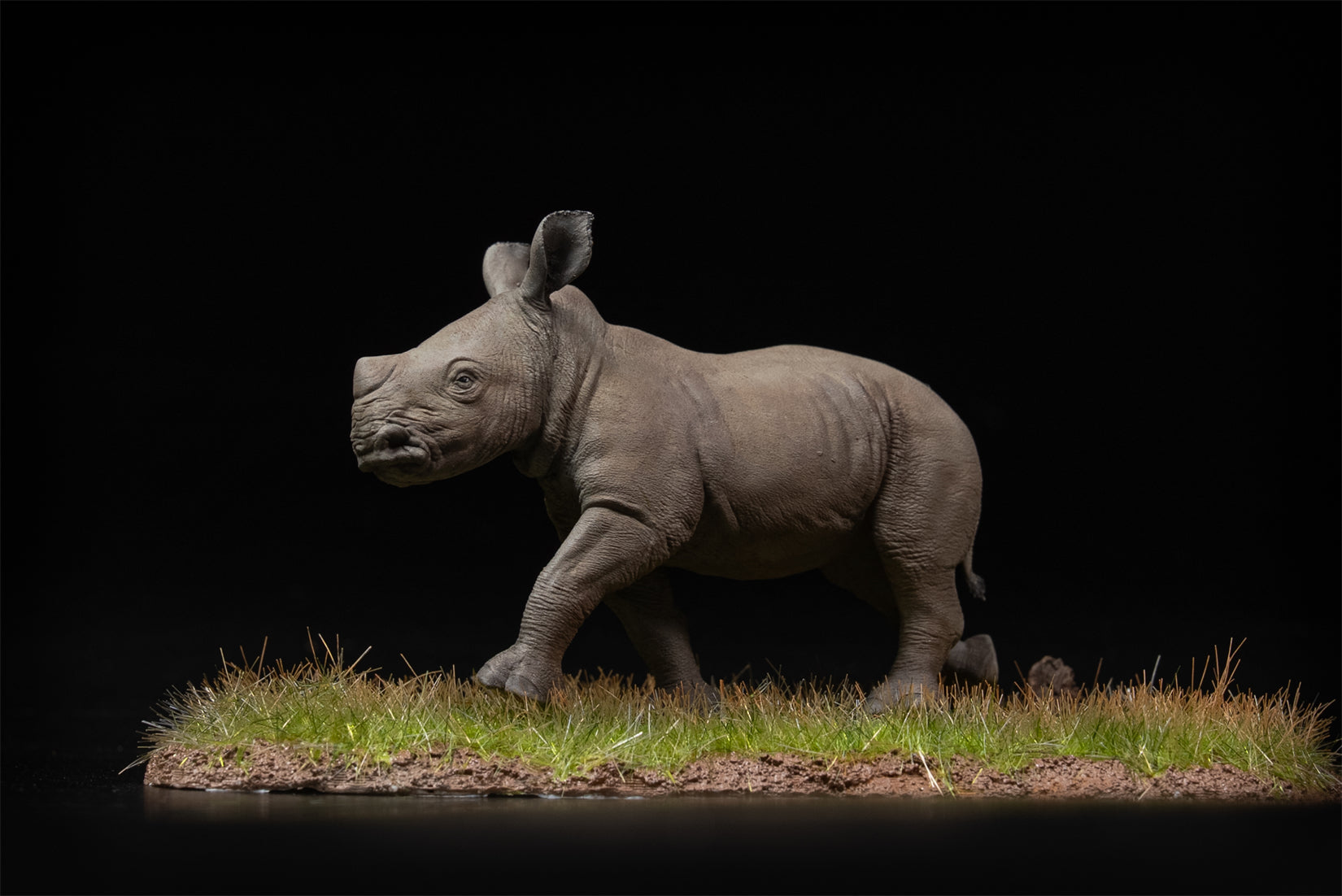 De CLAY Studio White rhinoceros Model