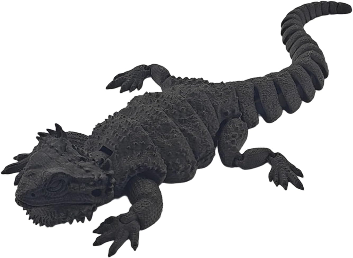 3D Printed Articulated Bearded Dragon Movable Lizard Animal Model