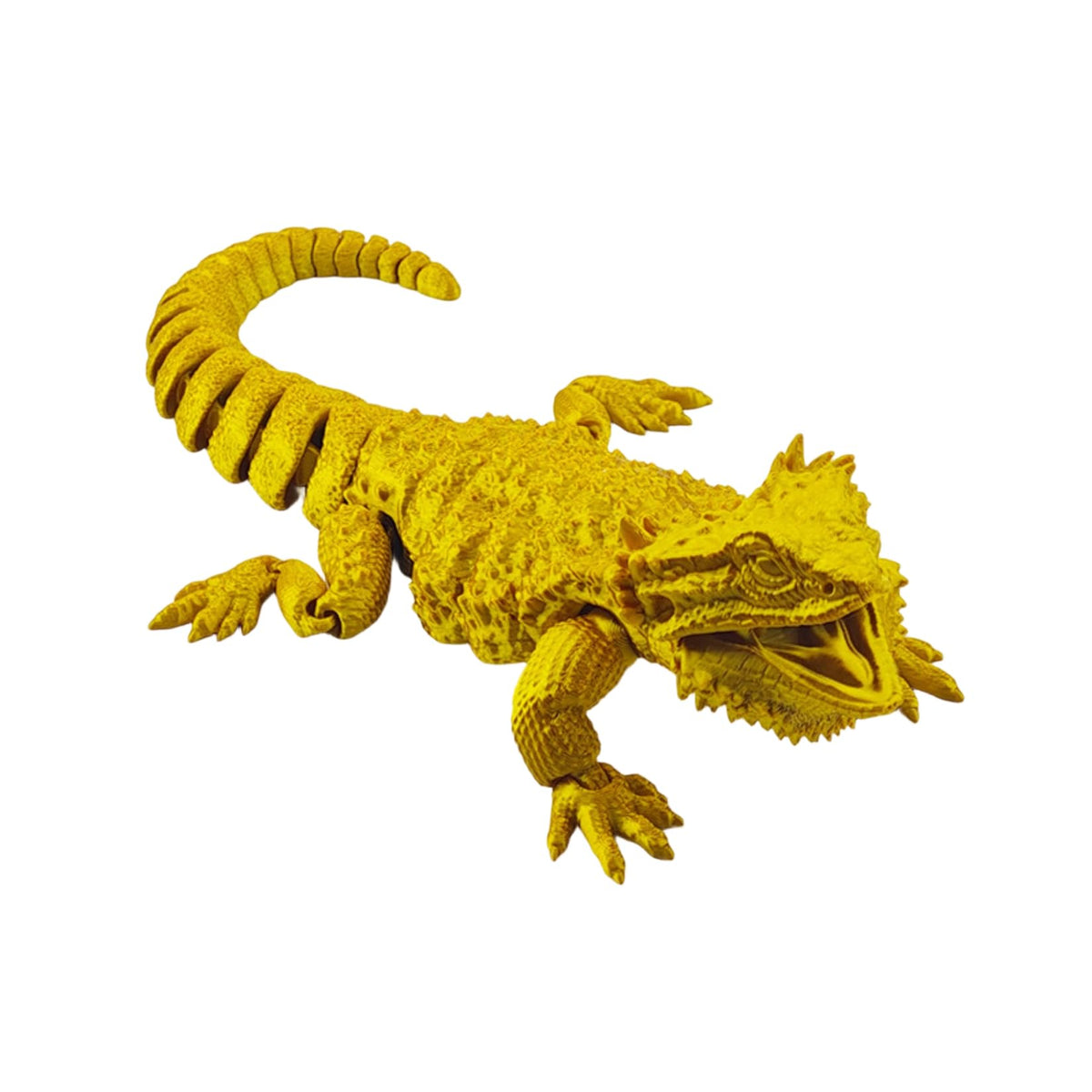 3D Printed Articulated Bearded Dragon Movable Lizard Animal Model