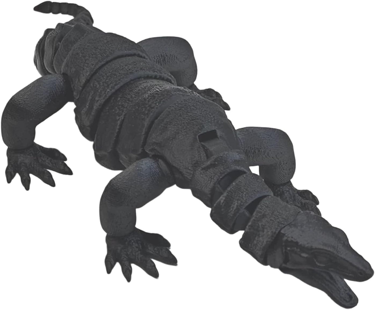 3D Printed Articulated Komodo Dragon Giant Lizard Figure