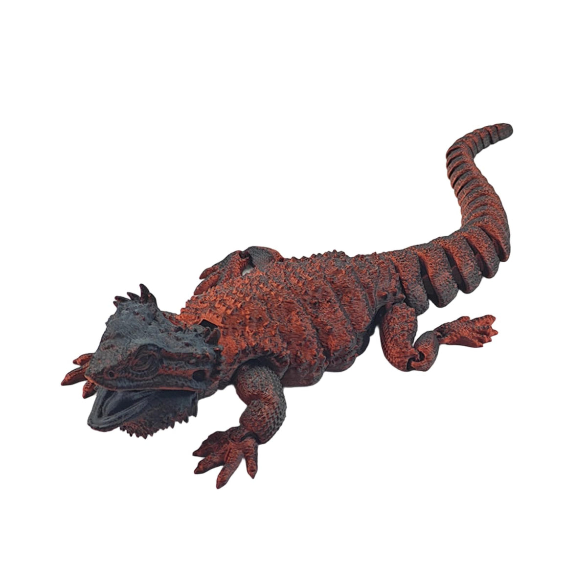 3D Printed Articulated Bearded Dragon Movable Lizard Animal Model