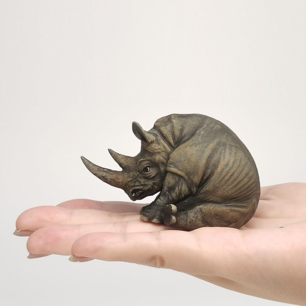 Black Rhinoceros Animal Collector Realistic Rhino Figure