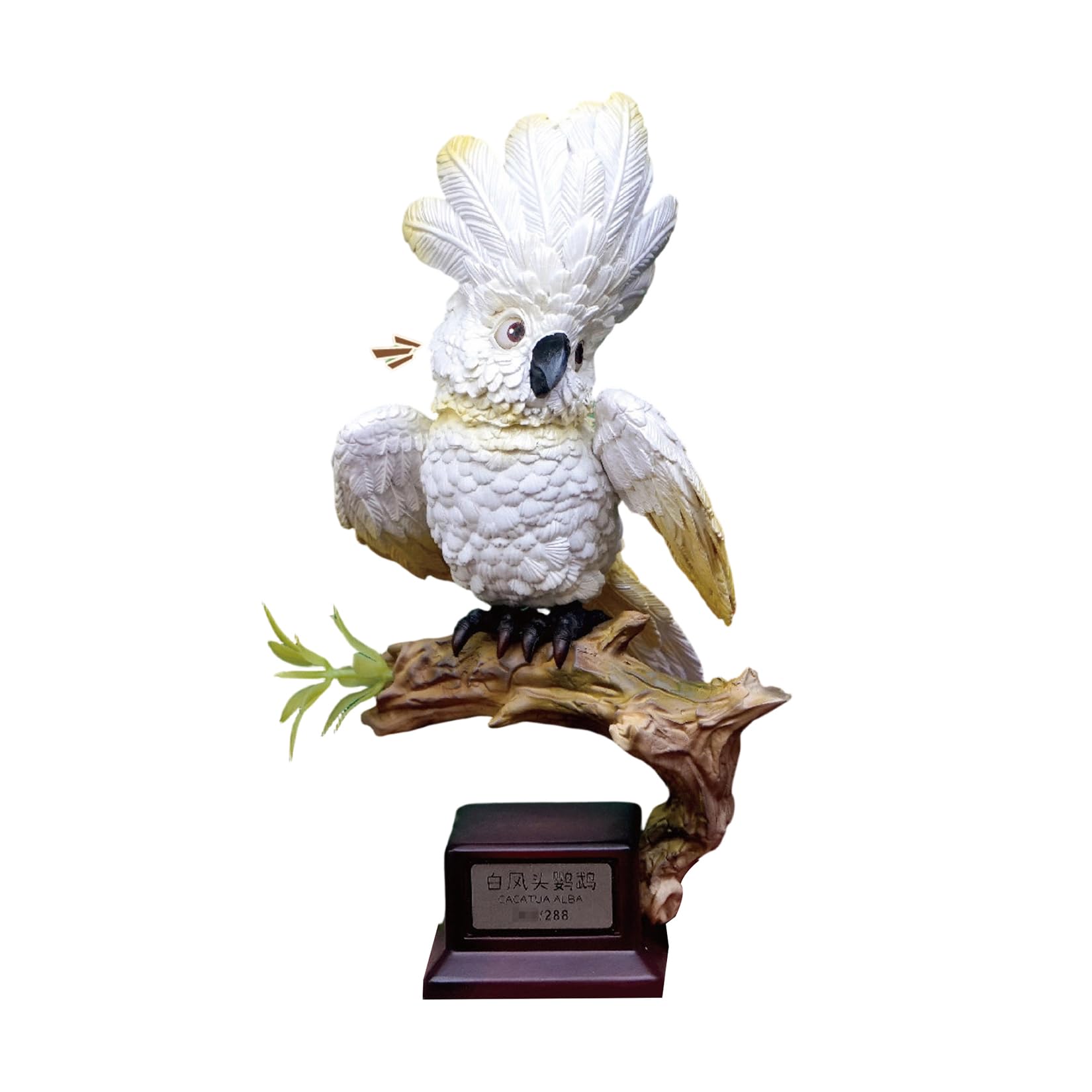 Calyptorhynchus Funereus Parrot Figure Cacatua Alba Model Collector (Black)