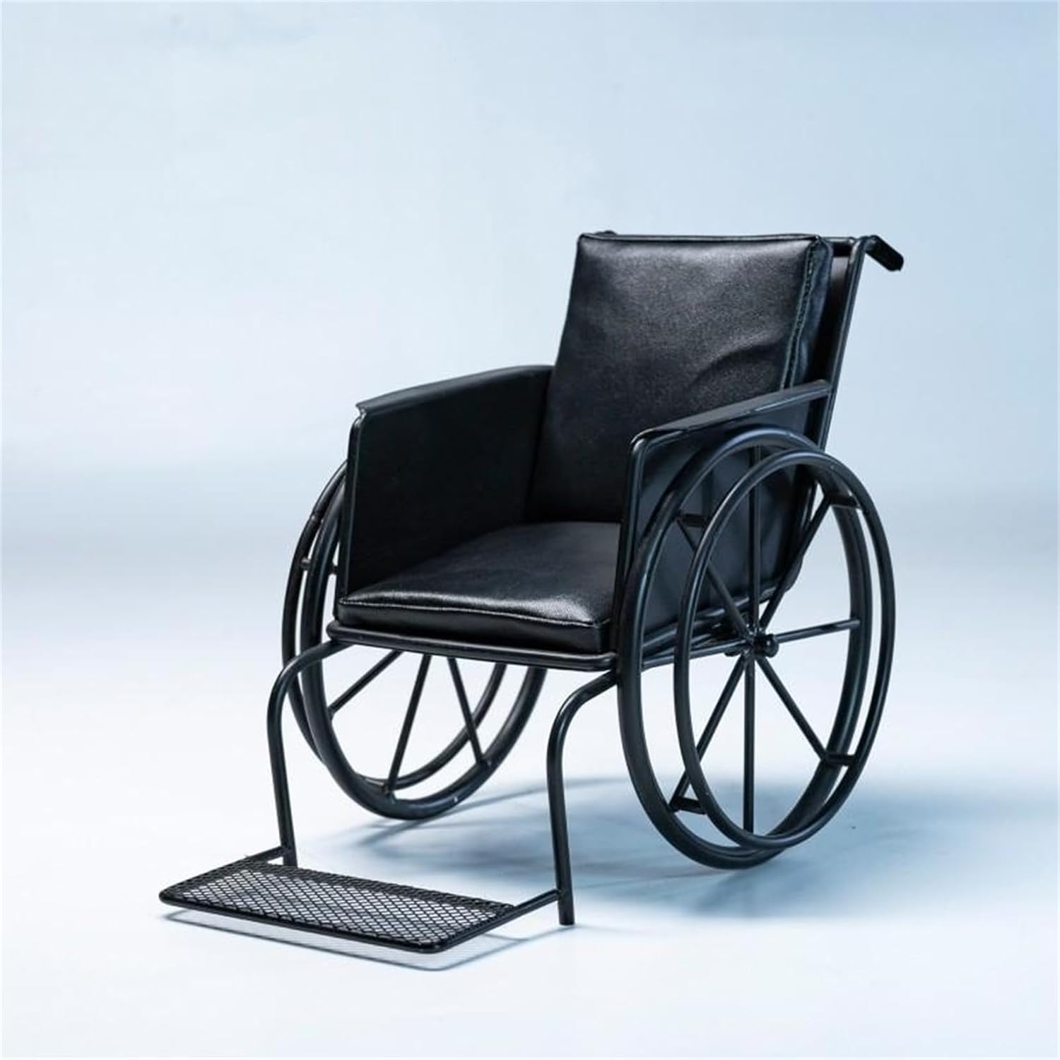 MMMTOYS Black Wheelchair Model Scene Decoration