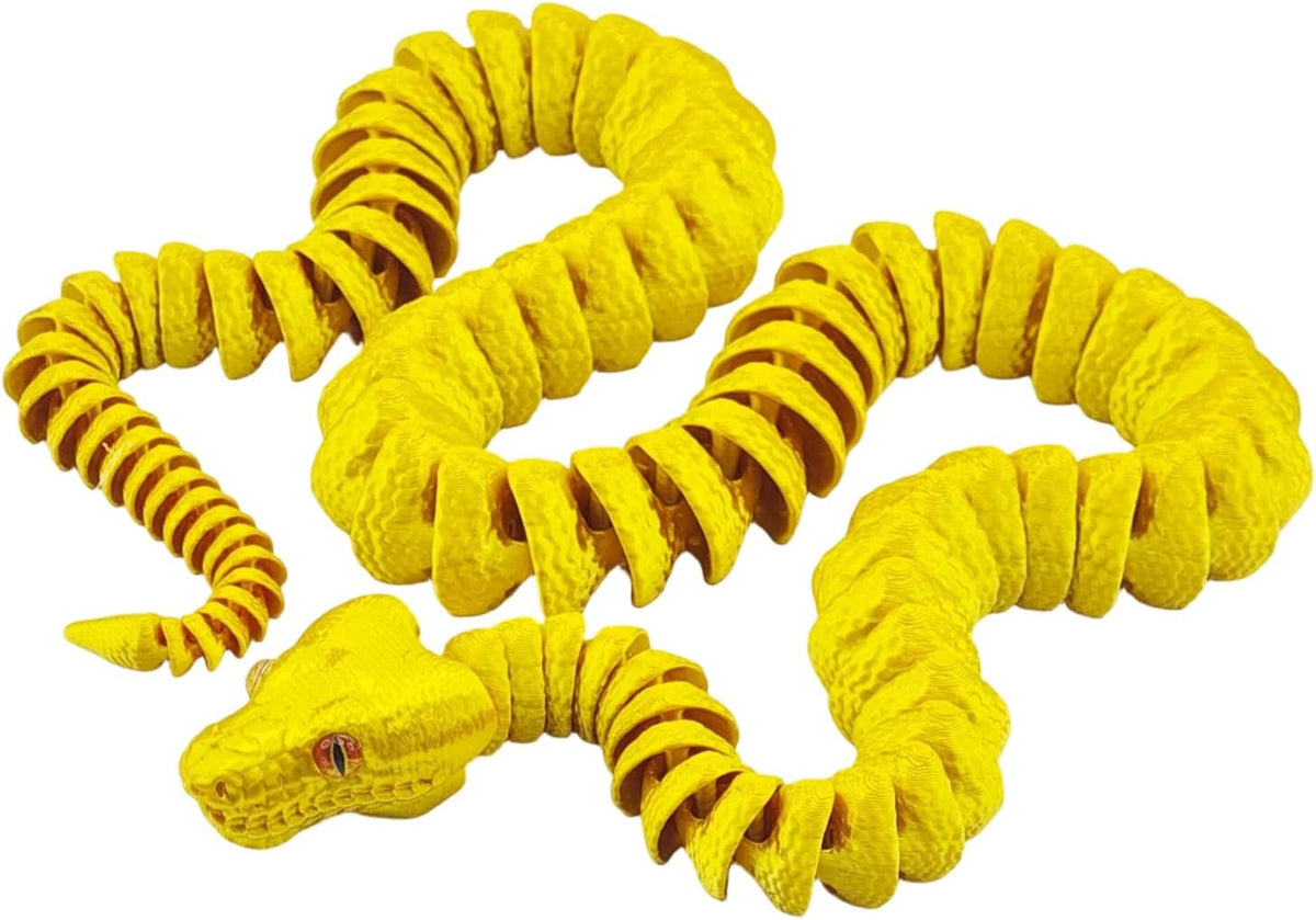 3D Printed Giant Python Articulated Figure Snake Model Collector