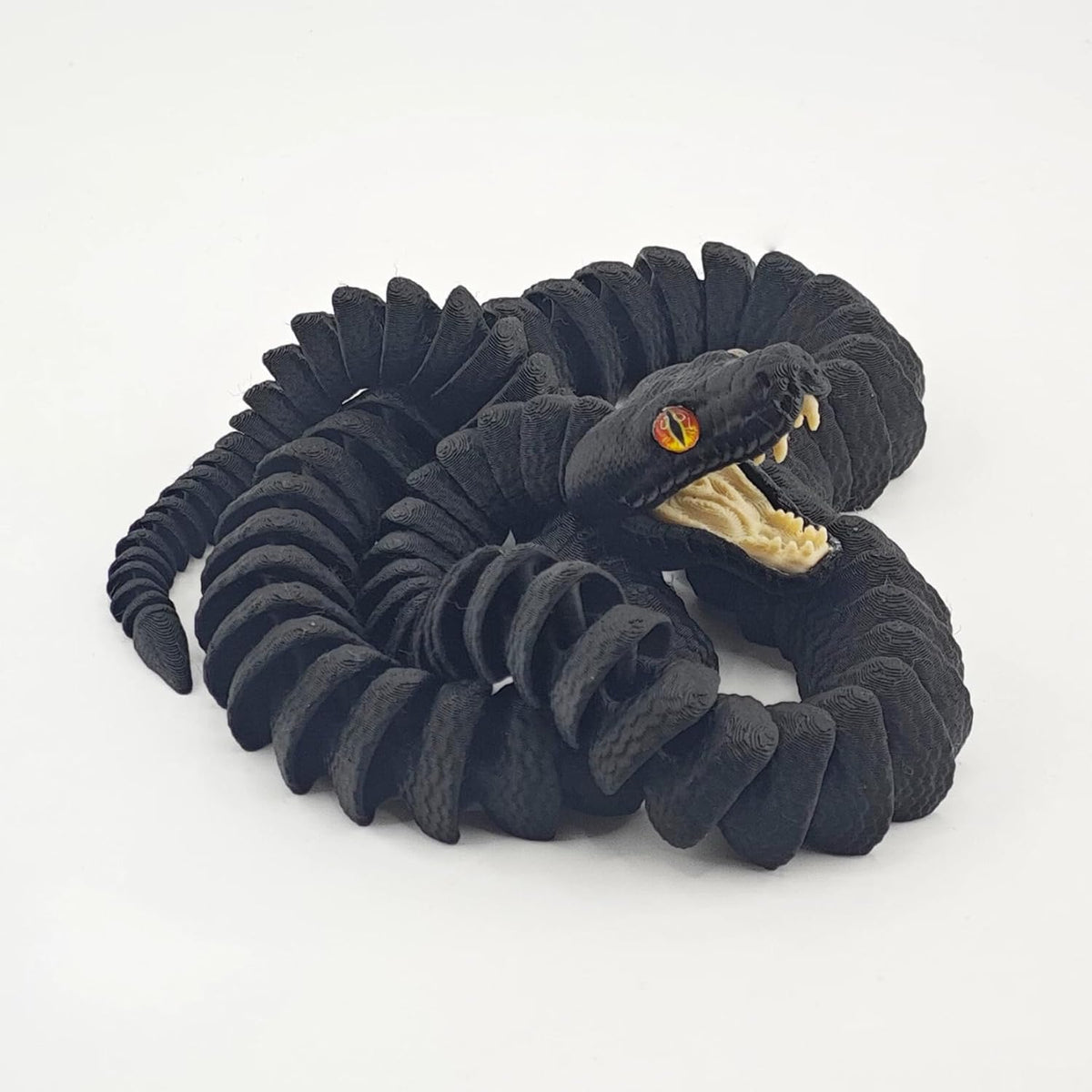 3D Printed Giant Python Articulated Figure Snake Model Collector