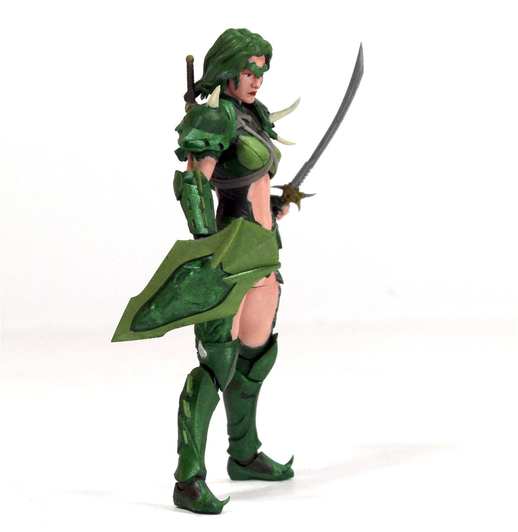 Beasts of the Mesozoic Dragolina- Smilodon rider- Cyberzoic 1/18th scale action figure