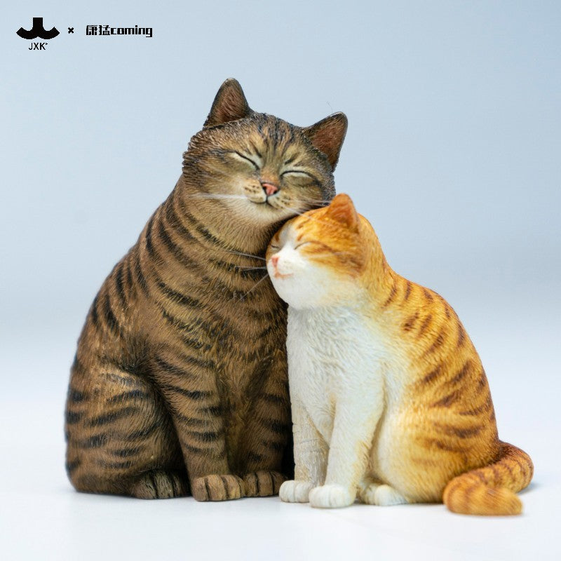 JXK Cats Resting Among Stones Model