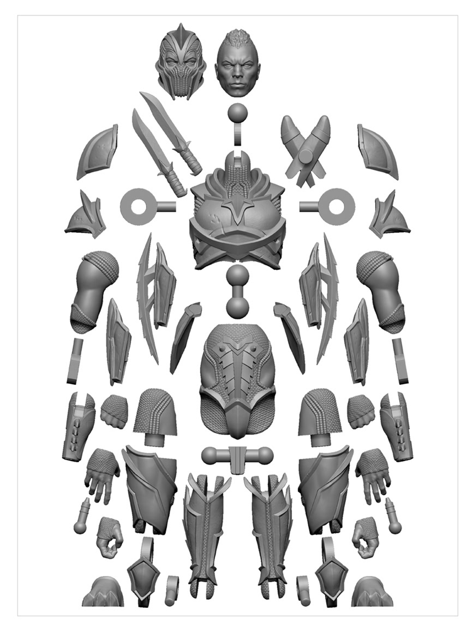 Beasts of the Mesozoic Fire Guard Trooper- Achillobator rider- Cyberzoic 1/18th scale action figure