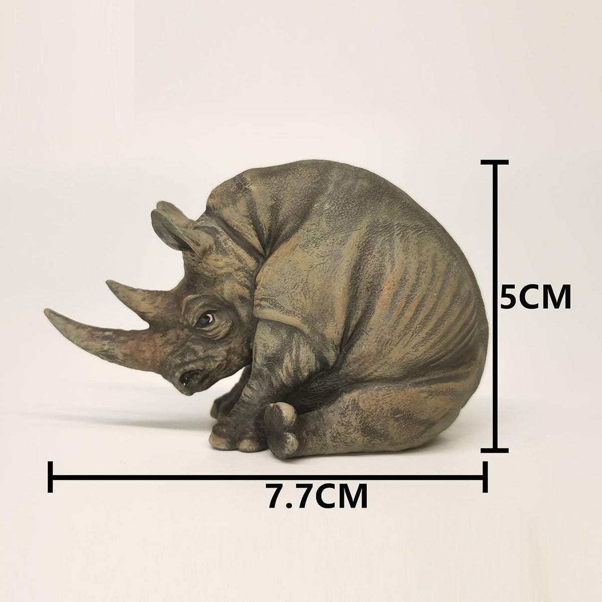 Black Rhinoceros Animal Collector Realistic Rhino Figure